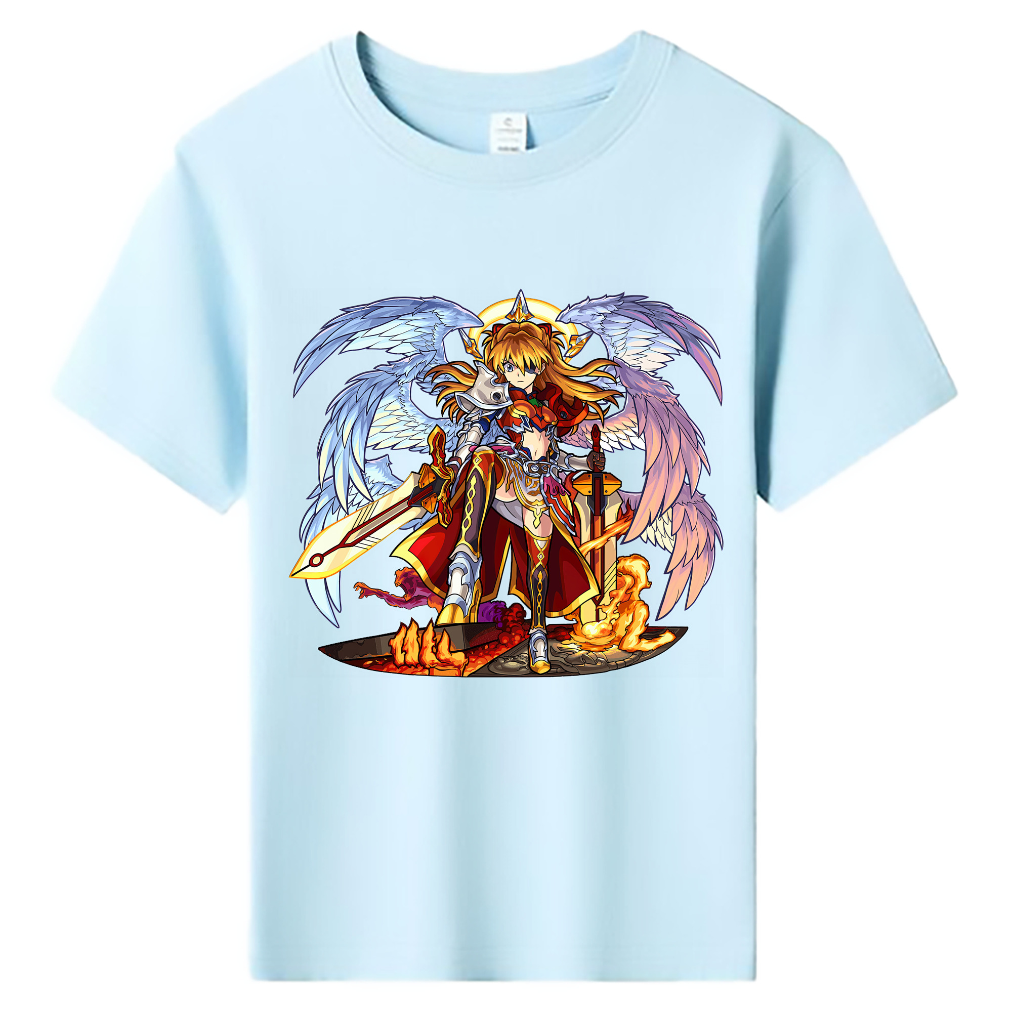 （画像用） EVA 新世紀エヴァンゲリオン 綿100％キッズTシャツ（フロントプリント）